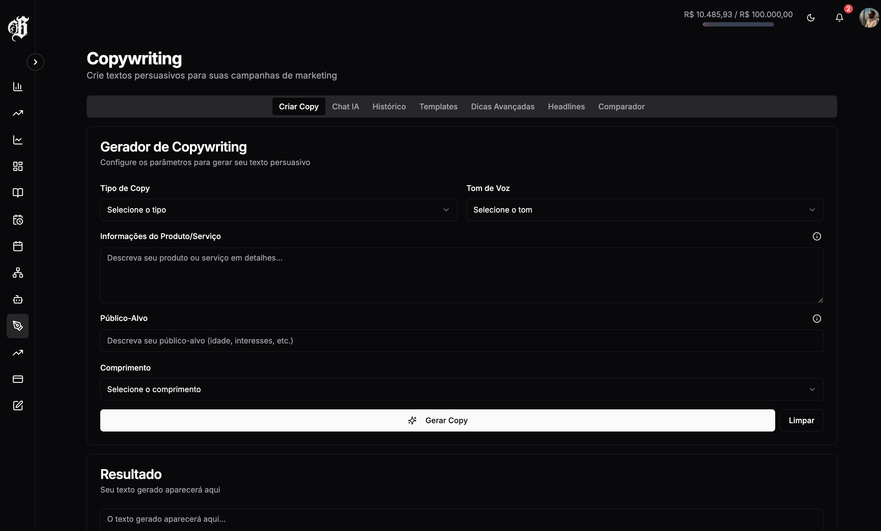 Copywriting Generator